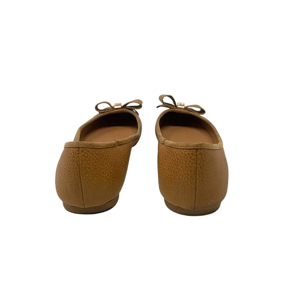 Ted Baker Women's Sually Dainty Bow Slip On Flat Shoes Size 40 / 10 Brown - Picture 5 of 6